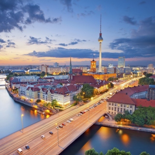 Night Berlin Photo sfondi gratuiti per iPad mini 2