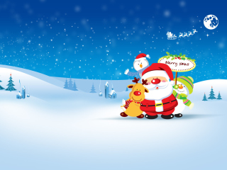 Das Merry Christmas Wallpaper 320x240