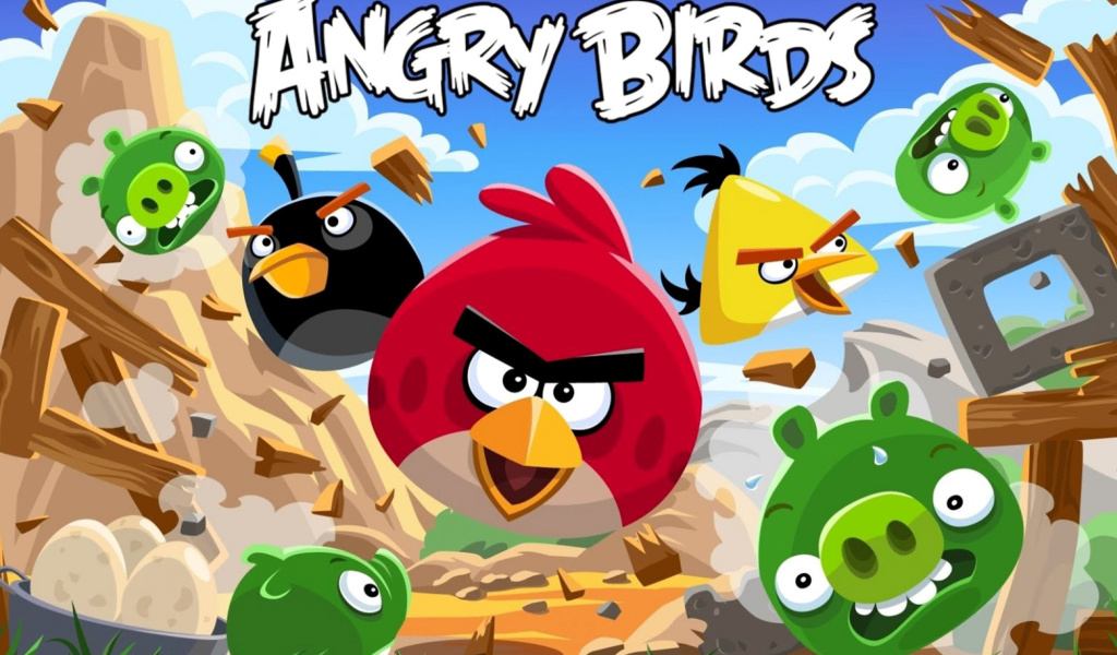 Das Angry Birds Rovio Adventure Wallpaper 1024x600