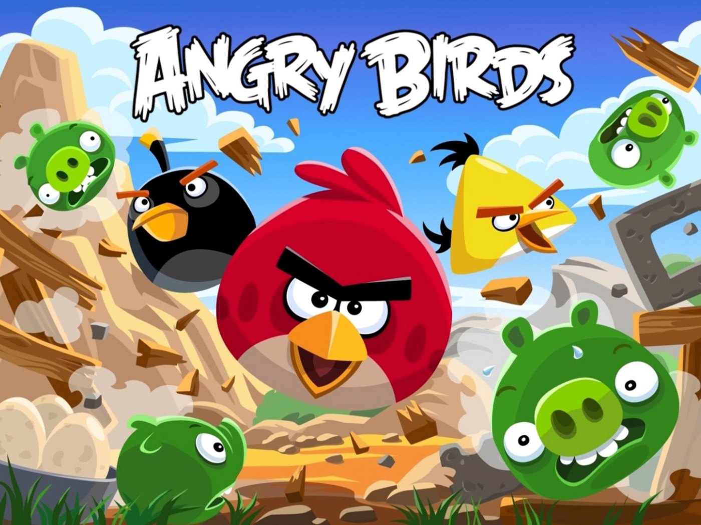 Обои Angry Birds Rovio Adventure 1400x1050