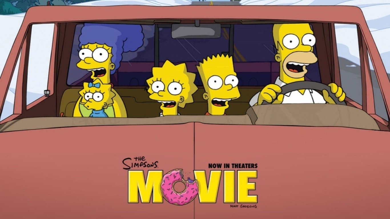 Das The Simpsons Movie Wallpaper 1366x768