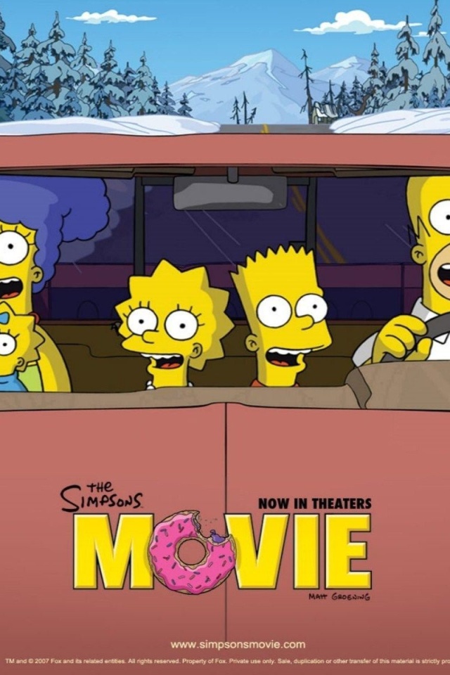 Sfondi The Simpsons Movie 640x960