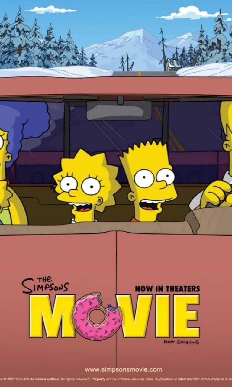 Fondo de pantalla The Simpsons Movie 768x1280