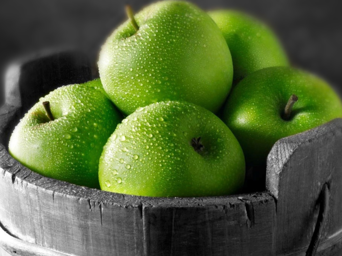 Das Green Apples Wallpaper 1400x1050
