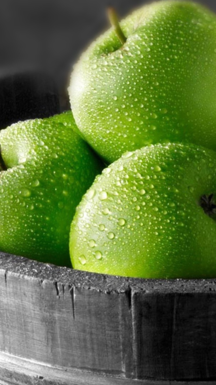 Обои Green Apples 750x1334