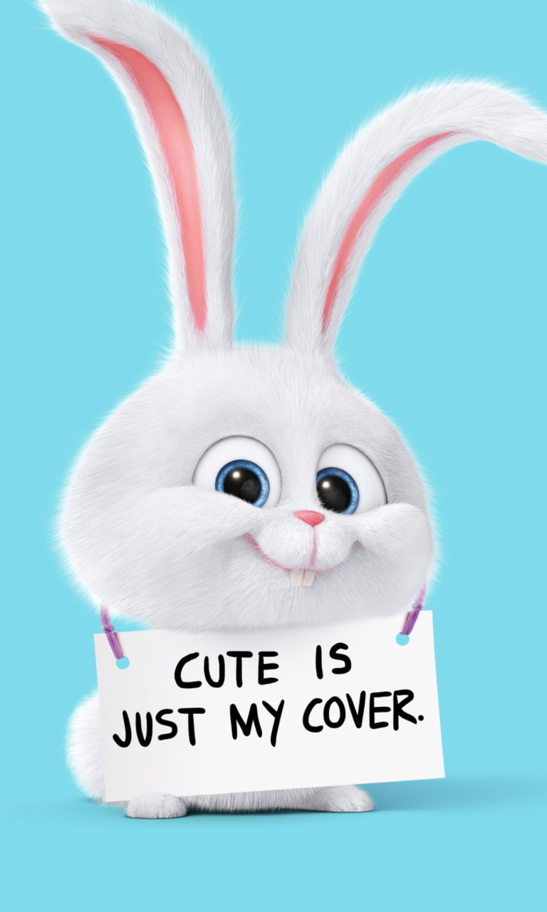 Обои Snowball from The Secret Life of Pets 768x1280