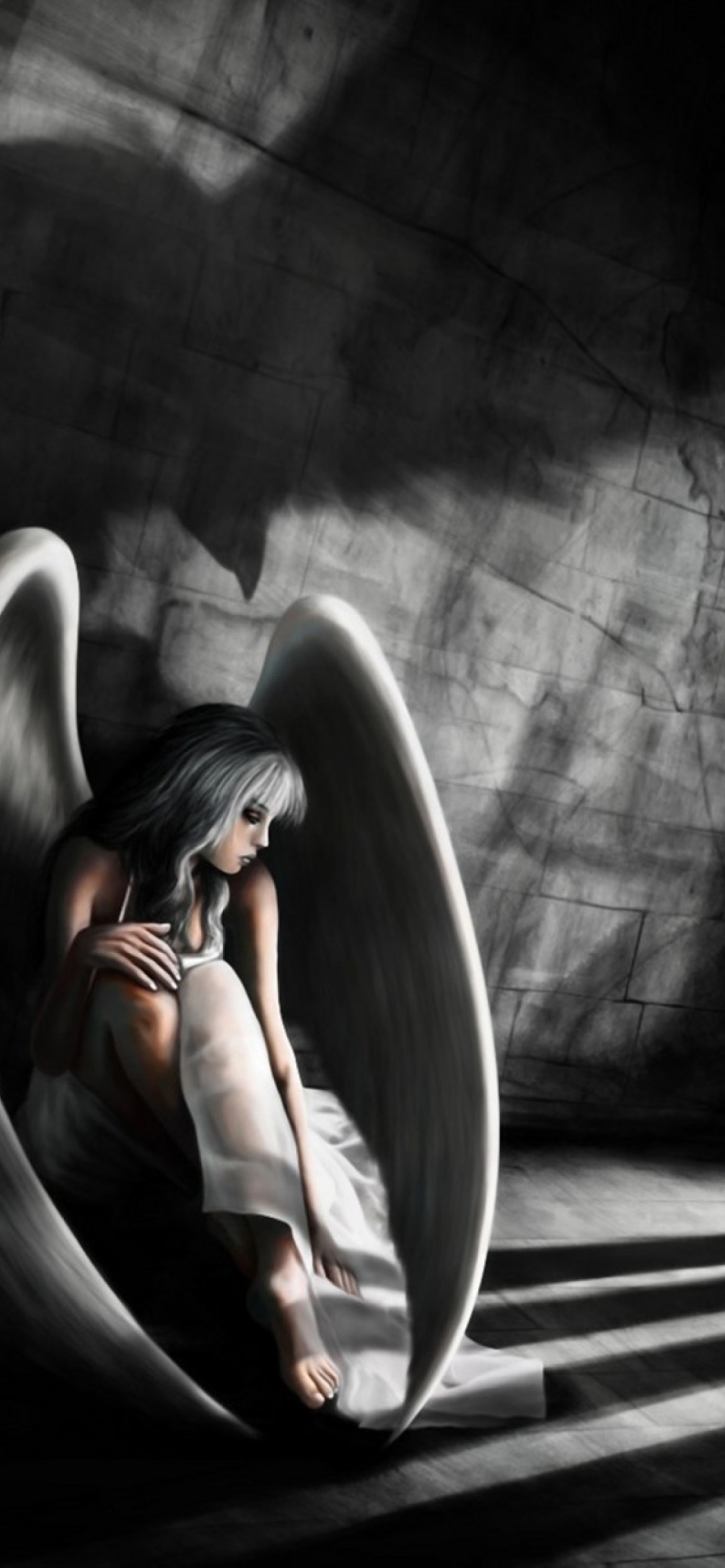 Angel In Prison wallpaper 1170x2532