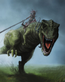 Angry Dinosaur wallpaper 128x160