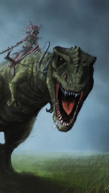 Sfondi Angry Dinosaur 360x640