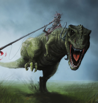 Kostenloses Angry Dinosaur Wallpaper für iPad 3