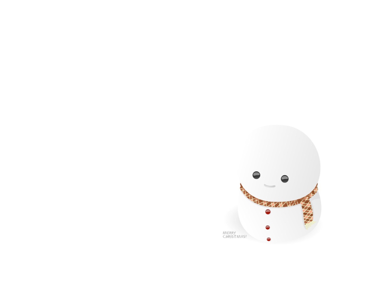 Обои Little Snowman 1280x1024