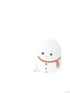 Das Little Snowman Wallpaper 240x320