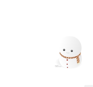 Kostenloses Little Snowman Wallpaper für 2048x2048