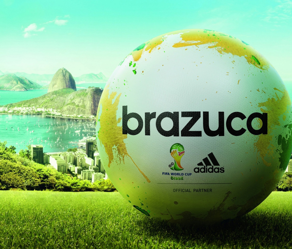 Das Adidas Brazuca Match Ball FIFA World Cup 2014 Wallpaper 1200x1024