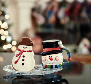 Christmas Snowman Wallpaper for iPad 2