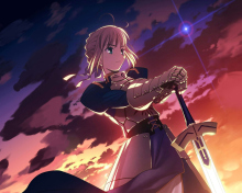 Screenshot №1 pro téma Saber from Fate/stay night 220x176