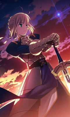 Обои Saber from Fate/stay night 240x400