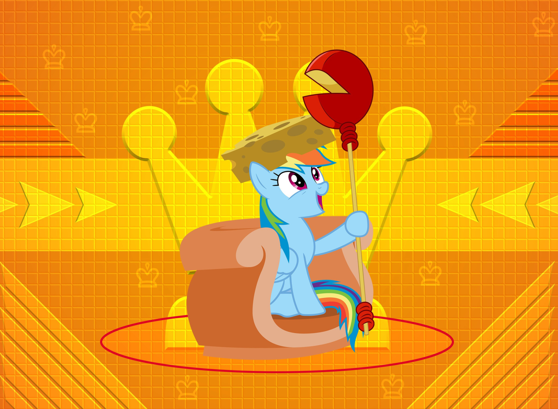 Обои My Little Pony Orange Wall 1920x1408