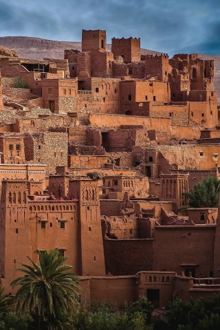 Morocco Castle wallpaper 320x480