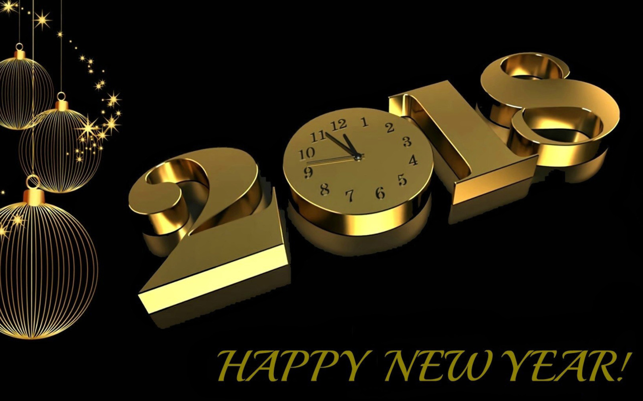 Happy New Year 2018 Greetings Card screenshot #1 1280x800