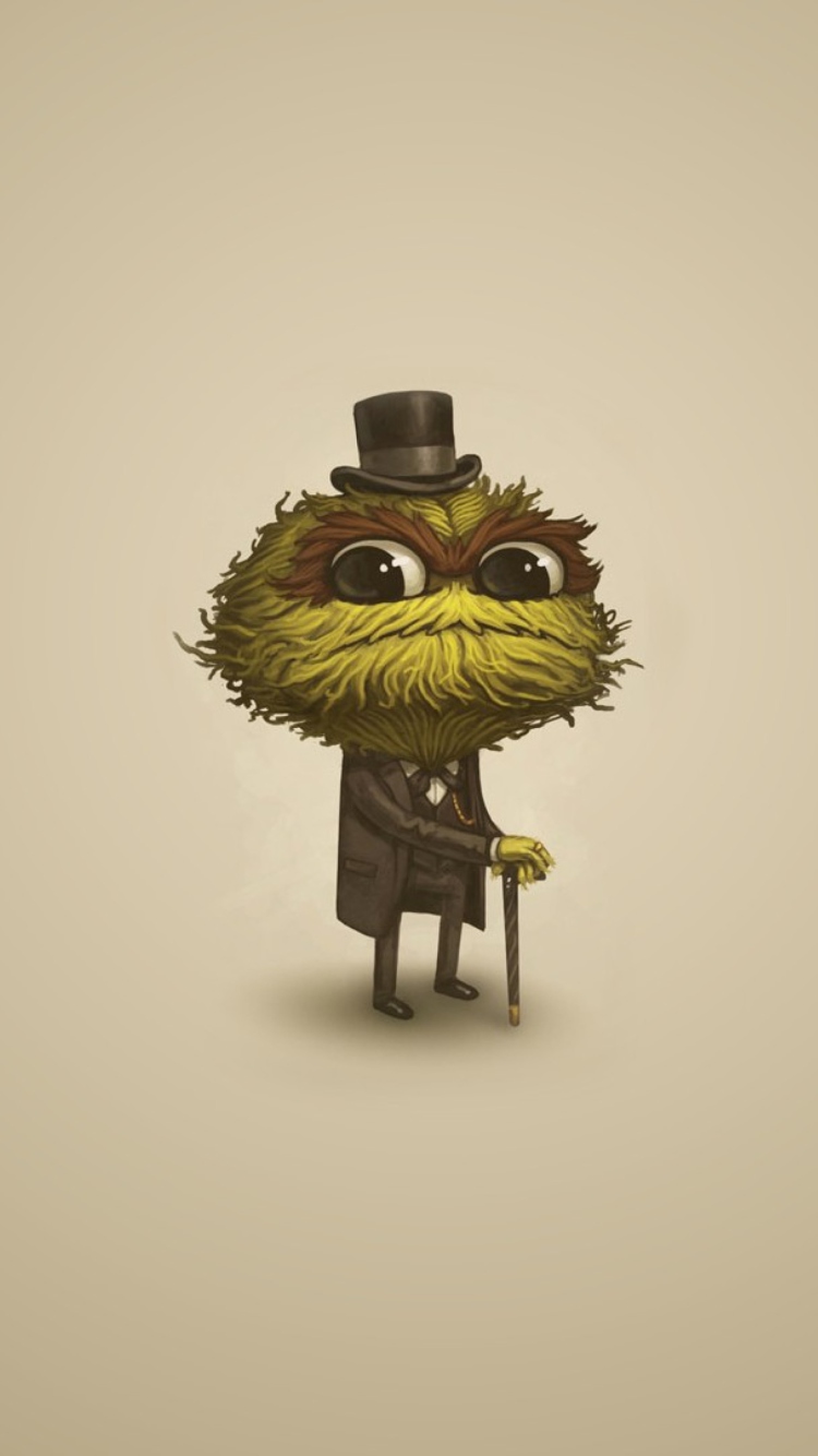 Screenshot №1 pro téma Sesame Street Oscar The Grouch 750x1334