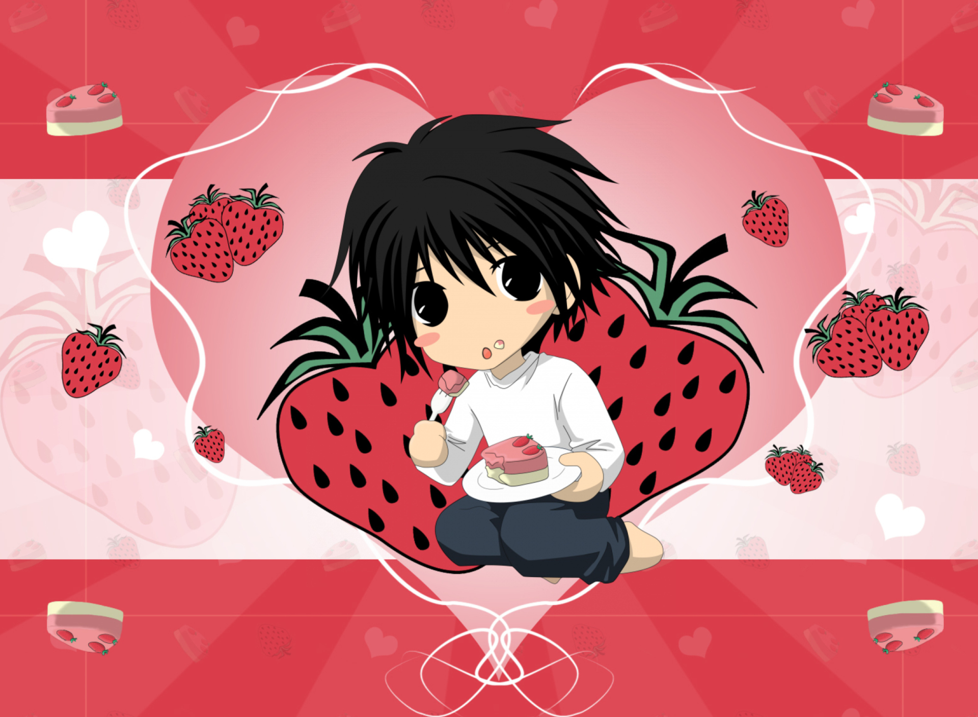 Fondo de pantalla L Chibi 1920x1408