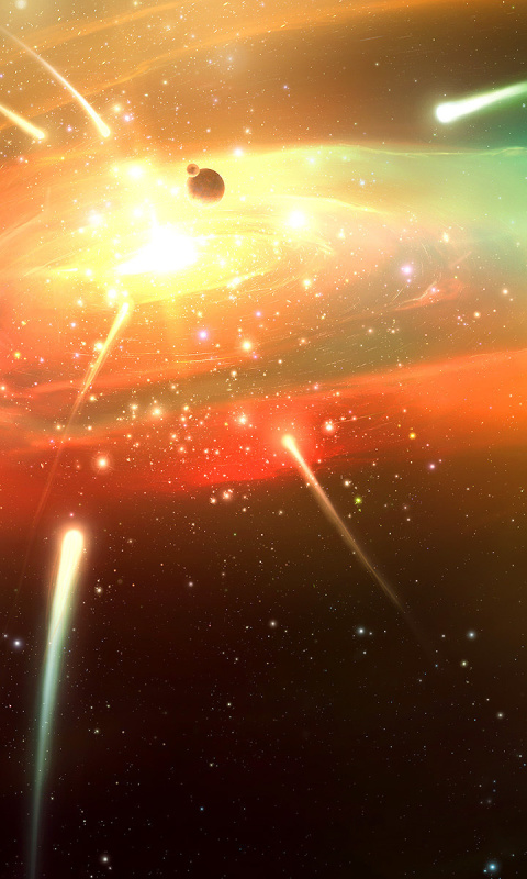 Fondo de pantalla Planets & Comets 480x800