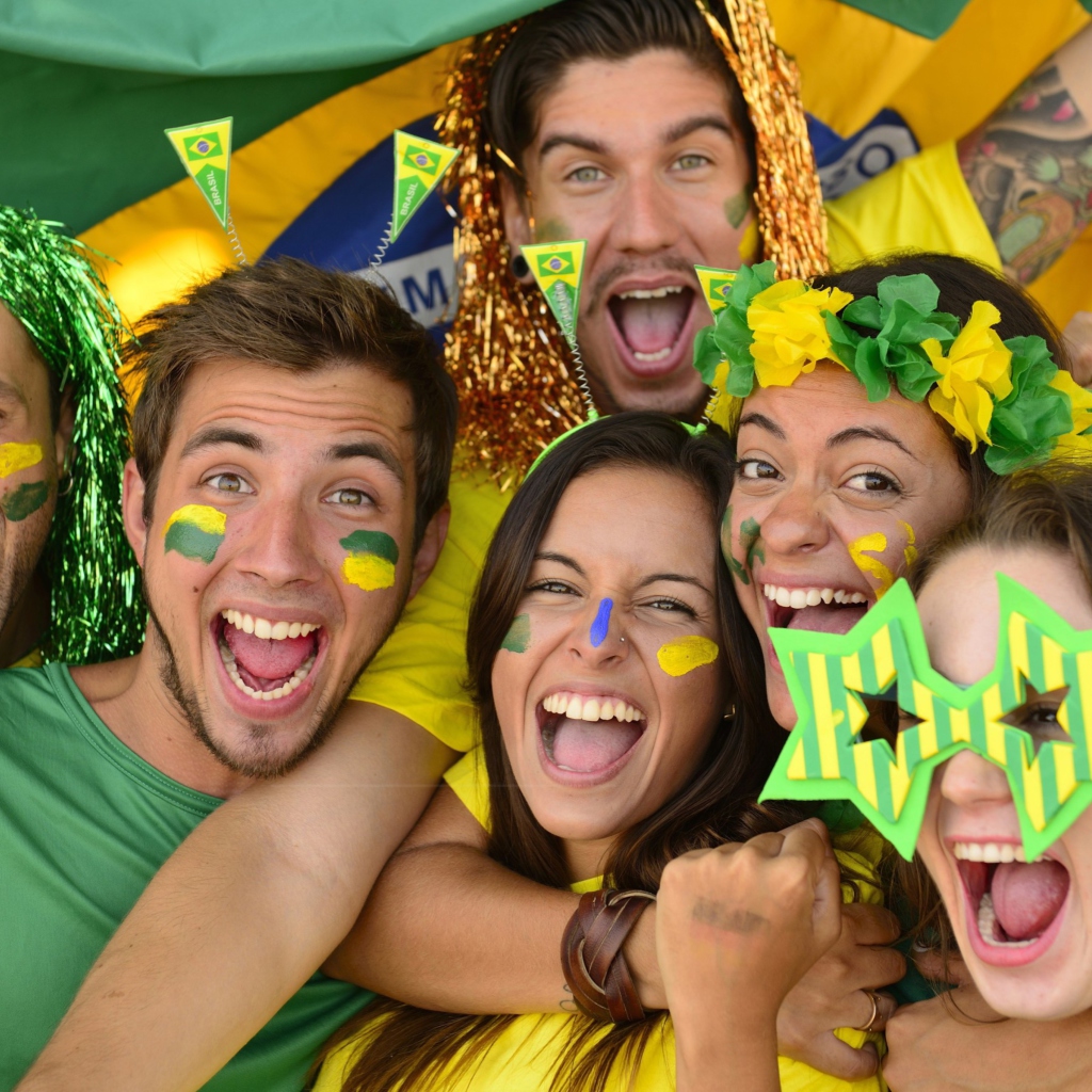 Sfondi Brazil FIFA Football Fans 1024x1024