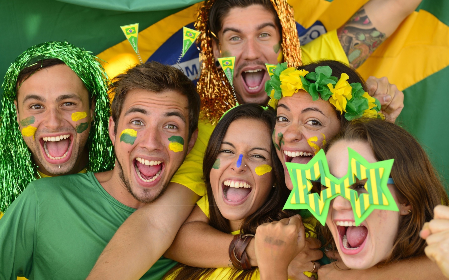 Fondo de pantalla Brazil FIFA Football Fans 1440x900