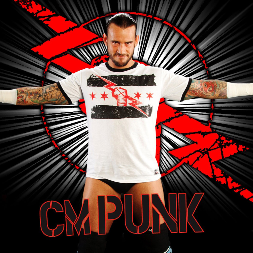 Fondo de pantalla WWE CM Punk 1024x1024