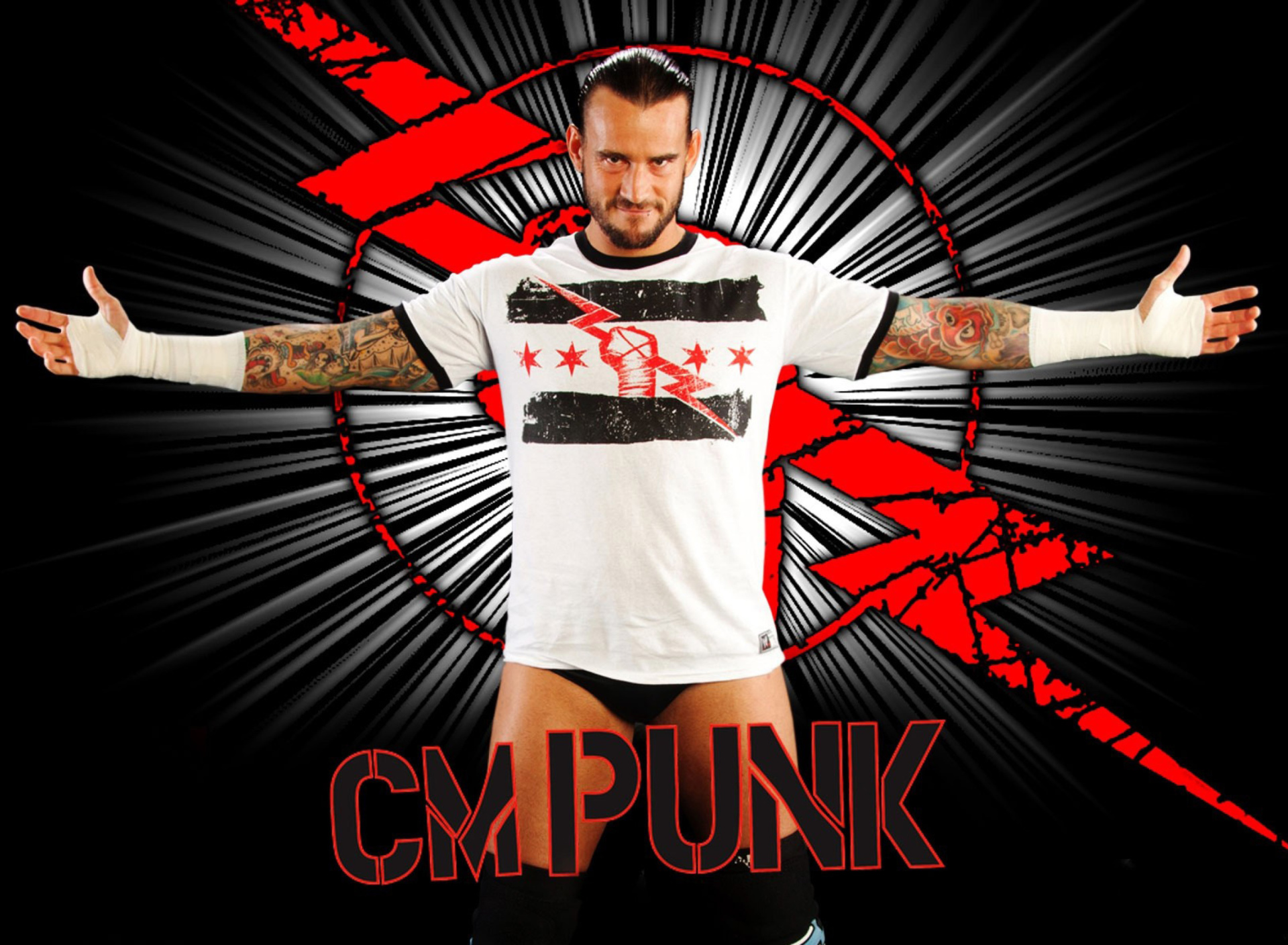 Fondo de pantalla WWE CM Punk 1920x1408