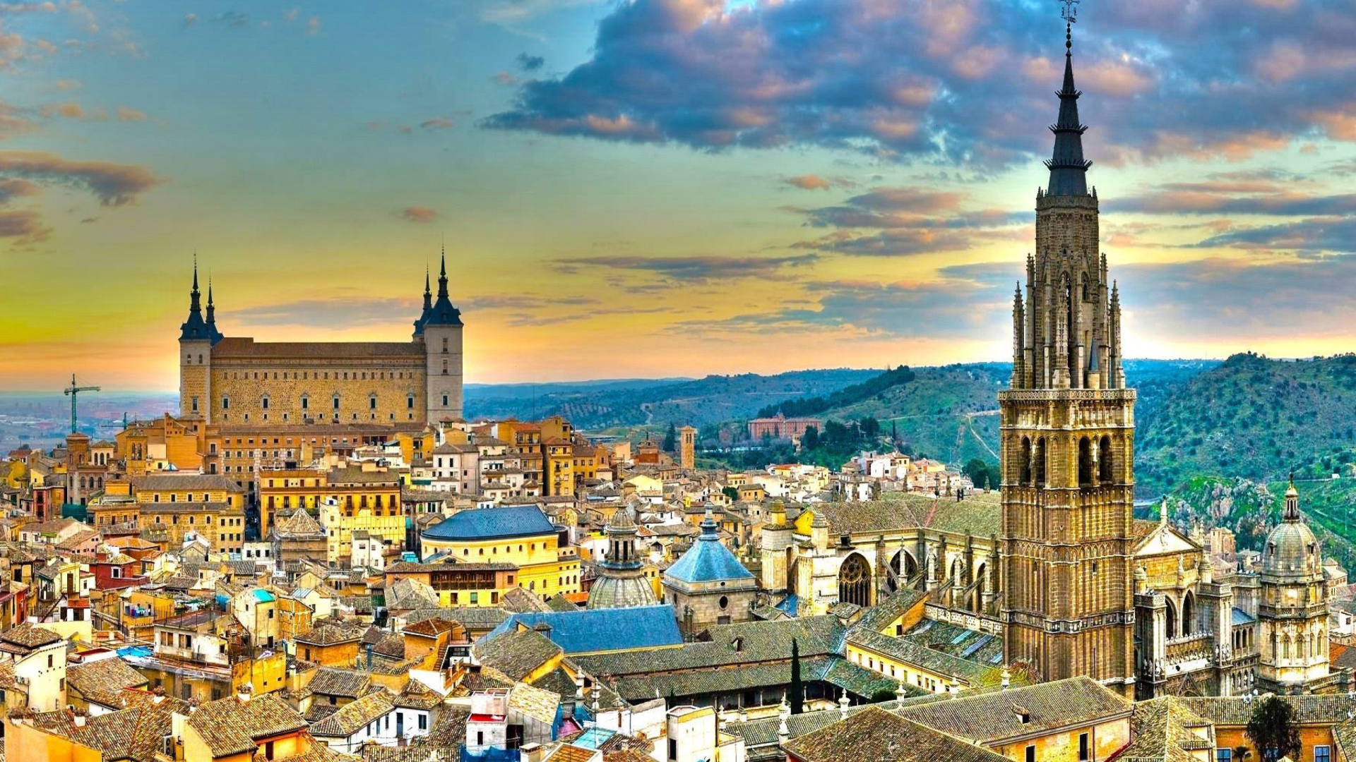 Обои Toledo Spain 1920x1080