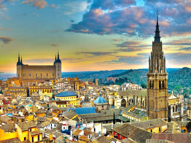 Toledo Spain wallpaper 640x480