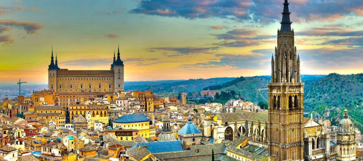 Fondo de pantalla Toledo Spain 720x320