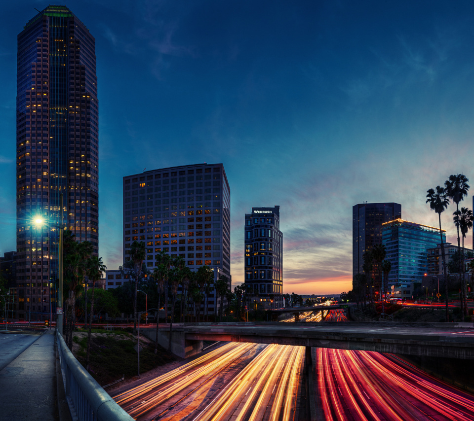Обои Los Angeles Panorama 960x854