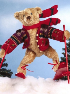 Sfondi Teddy In Alps 240x320