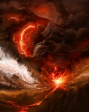 Screenshot №1 pro téma Lava And Volcano 176x220