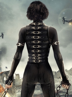 Fondo de pantalla Alice In Resident Evil 5 Retribution 240x320