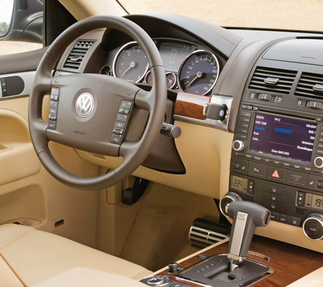 Fondo de pantalla Volkswagen Touareg v10 TDI Interior 1080x960