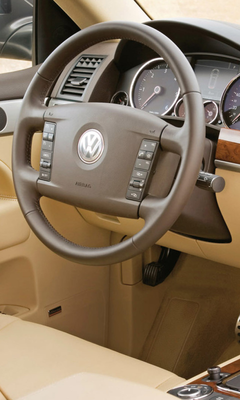 Volkswagen Touareg v10 TDI Interior wallpaper 480x800