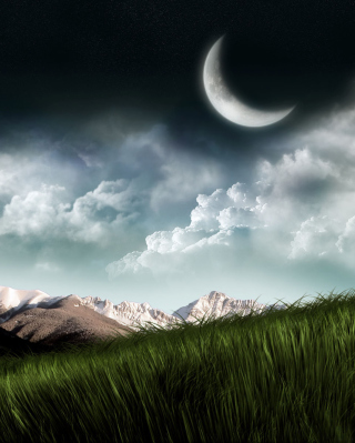 Kostenloses 3D Moon Landscape Photography Wallpaper für Nokia 5233