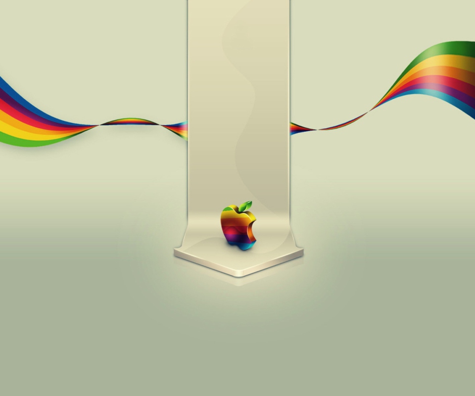 Fondo de pantalla Apple Logo 960x800