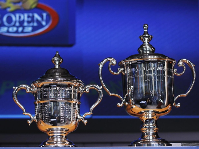 Обои US Open Trophy Tennis 640x480