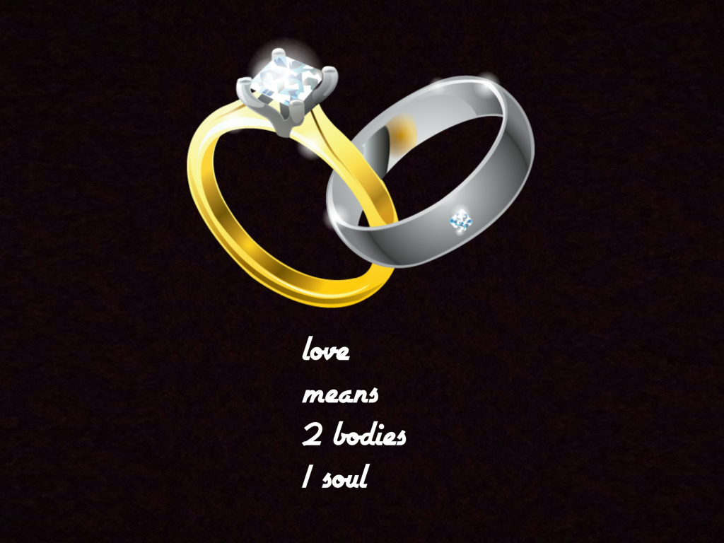 Screenshot №1 pro téma Love Rings 1024x768