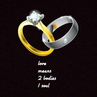 Обои Love Rings на 128x128