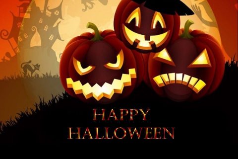 Fondo de pantalla Happy Halloween 480x320
