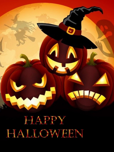 Обои Happy Halloween 480x640