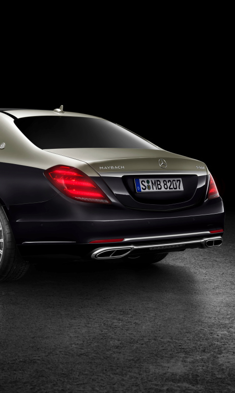 Sfondi Mercedes Maybach S560 2018 480x800