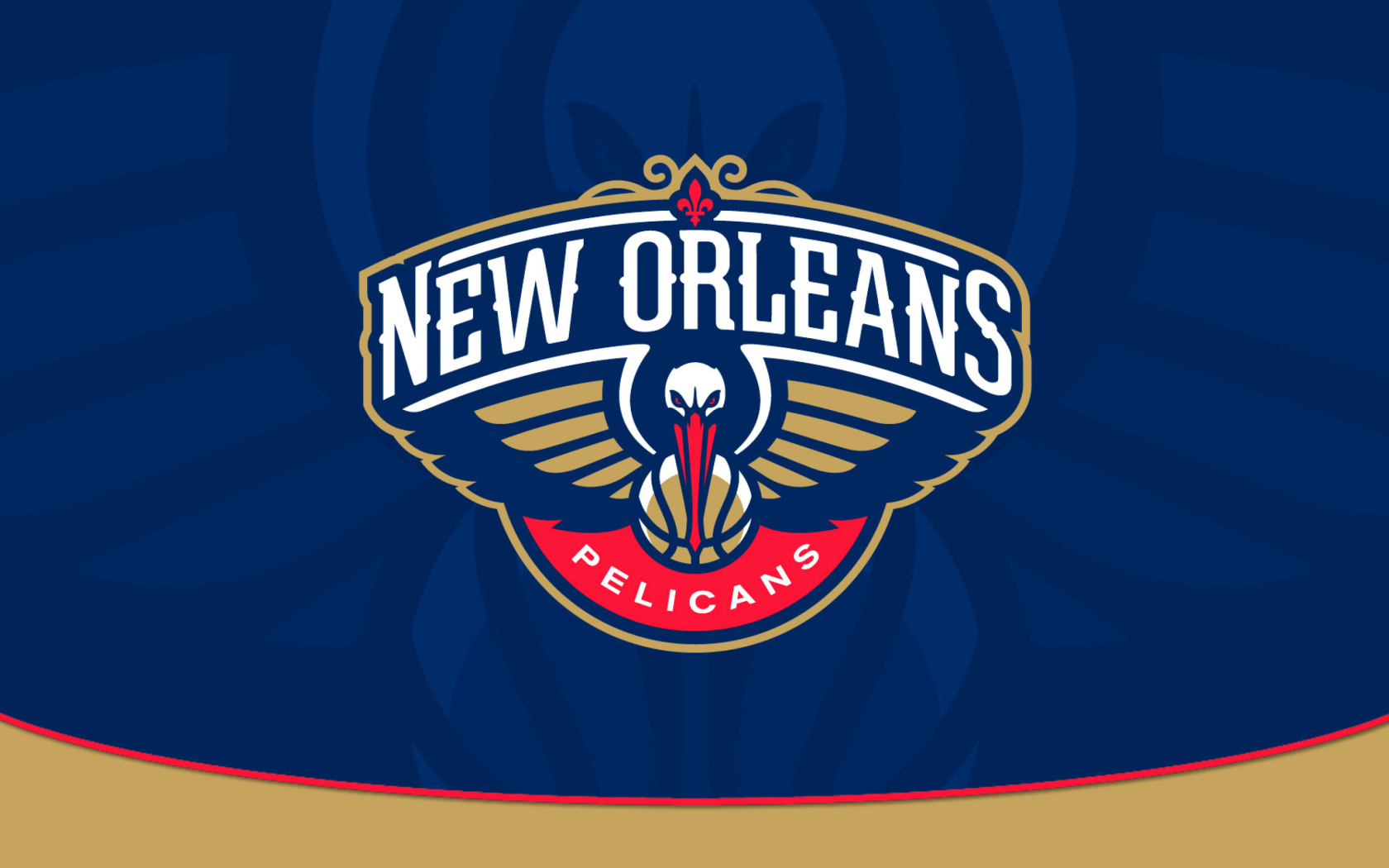 Screenshot №1 pro téma New Orleans Pelicans 1680x1050