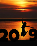 Das 2019 New Year Sunset Wallpaper 128x160